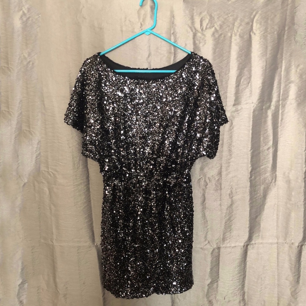 Little Black Sequin Dress